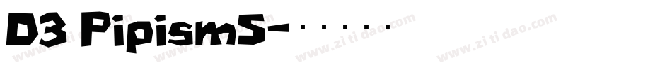 D3 PipismS字体转换